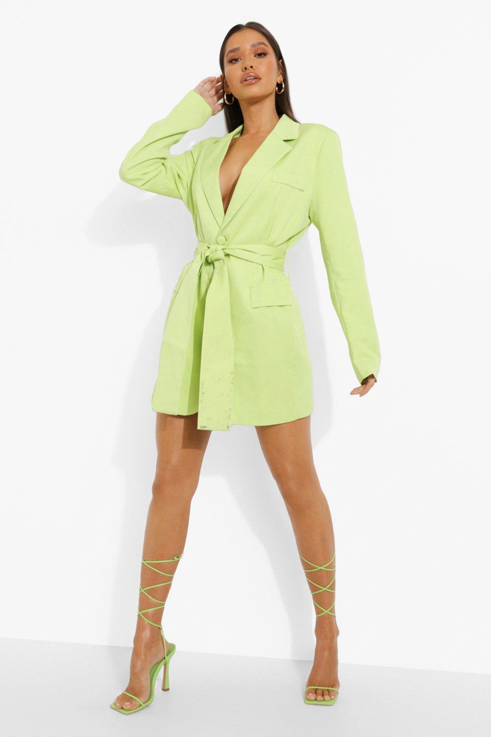 Blazer dress outlet belted